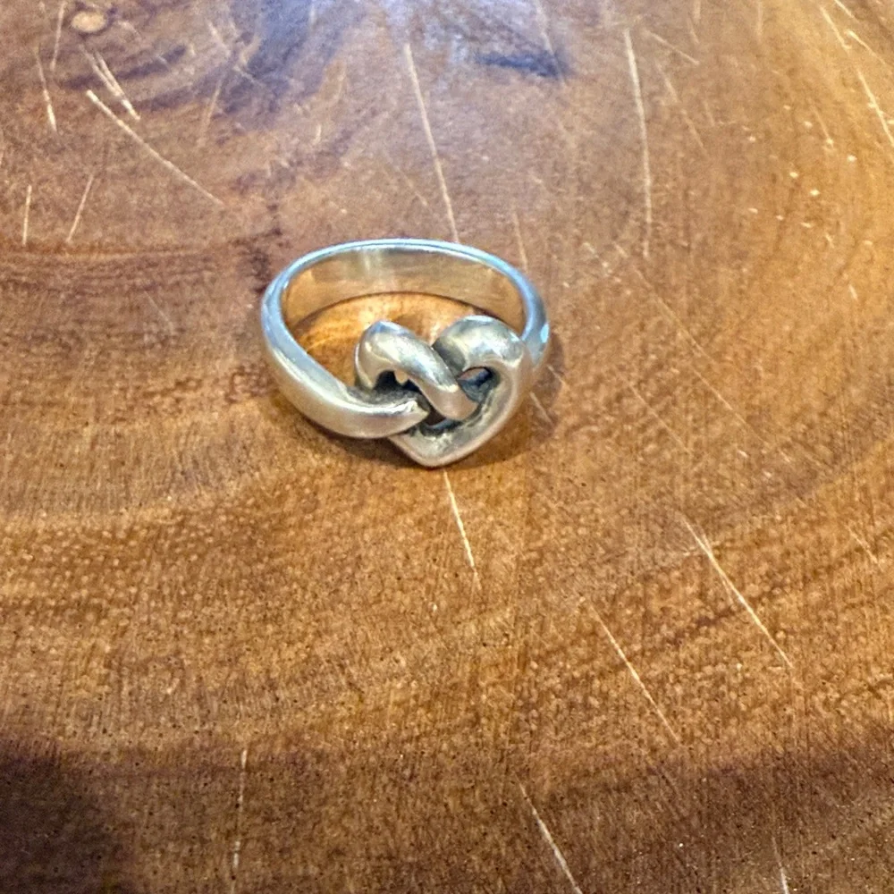 James Avery Silver Heart Knot Ring - Picture 3 of 3